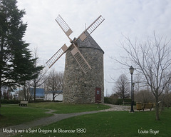 Moulin à vent à Saint-Grégoire de Bécancour 1880