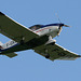 Robin DR 400 atterrissant sur l'aérodrome de Bergerac (24)