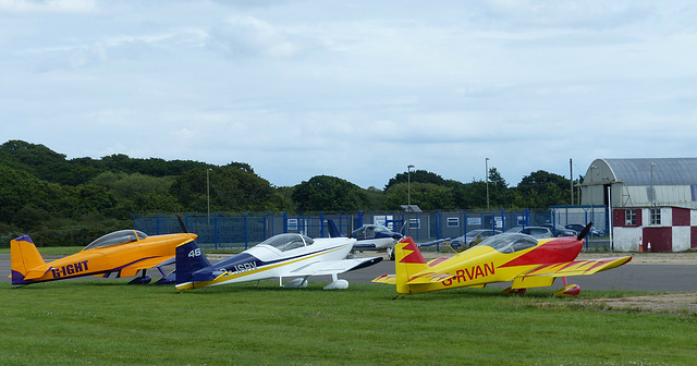 Vans Trio at Solent Airport - 30 July 2016