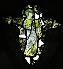 brookland church, kent  (81) c14 virgin and child glass