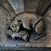 godmanchester church, hunts (23) late c15 misericord cat and mouse
