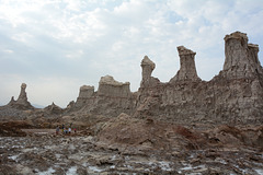 Ethiopia, Danakil Depression, Towers of the Salt Valley