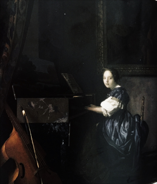 Young Woman seated  at a Virginal