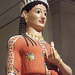 Detail of a Color Reconstruction of the Phrasiklea Kore in the Metropolitan Museum of Art, December 2022