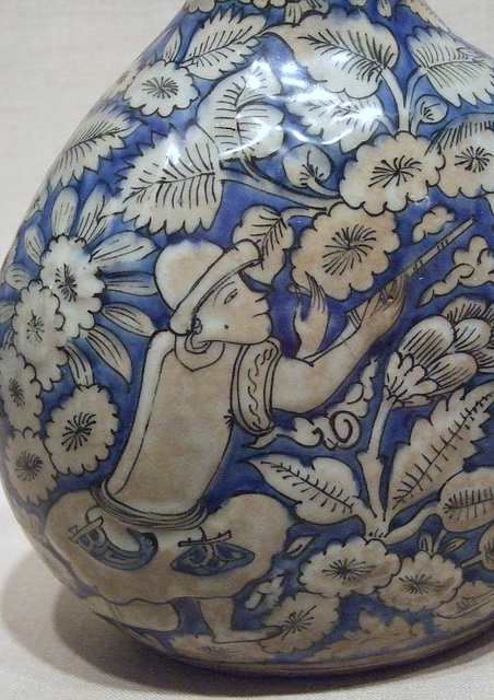 Detail of a Bottle Depicting a Hunting Scene in the Brooklyn Museum, May 2011