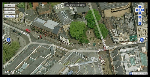 aerial view of Bonn Square