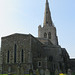 godmanchester church, hunts (28) east window c19 scott 1853, tower c17 1623