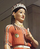 Detail of a Color Reconstruction of the Phrasiklea Kore in the Metropolitan Museum of Art, December 2022