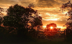 Sunset over the gate, Lake District