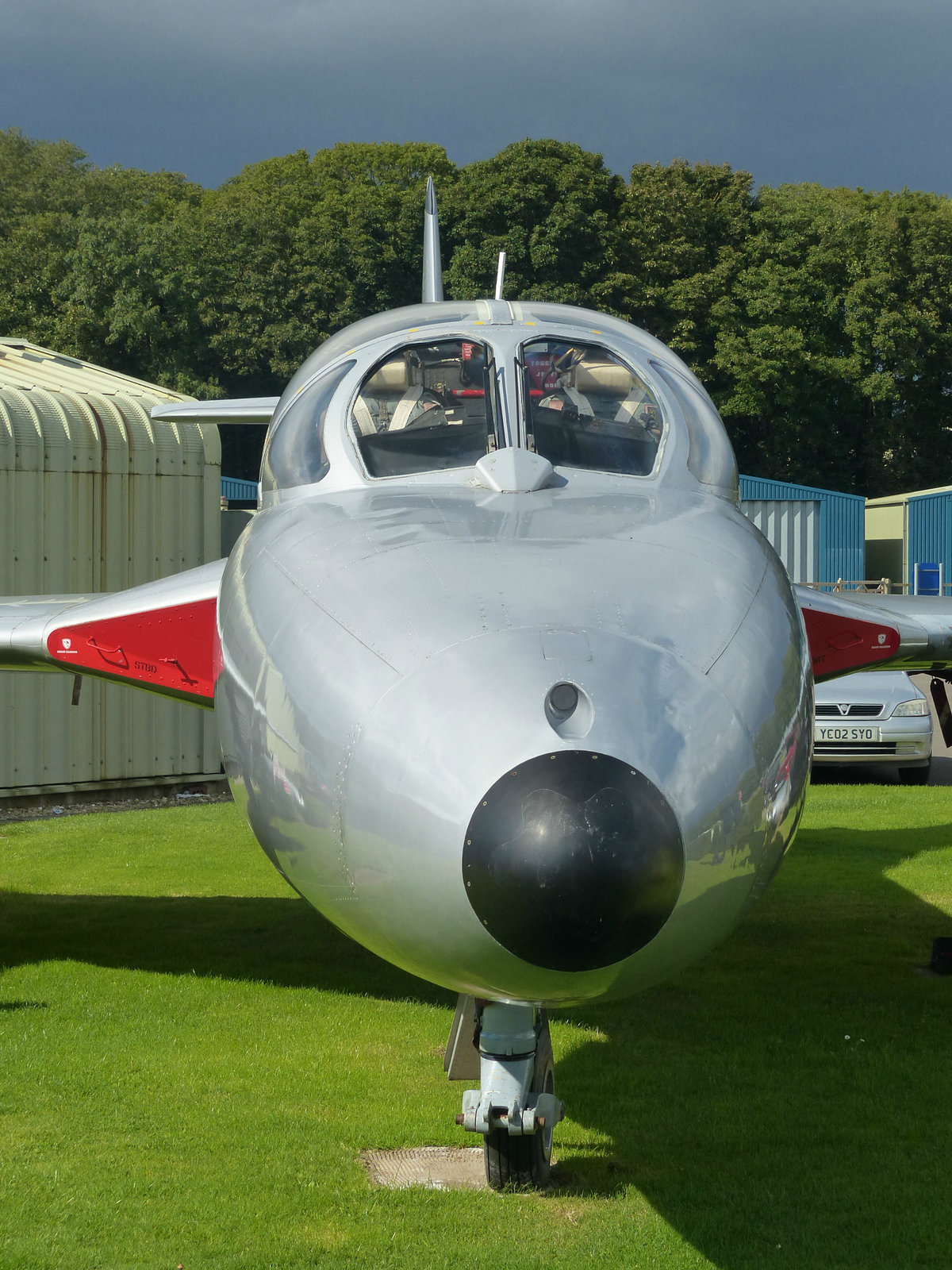 Hunter XE665 at Cotswold Airport (2) - 14 September 2017