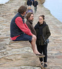 Rest stop for the Coastal path walkers