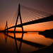 Ponte Internacional do Guadiana, sunset