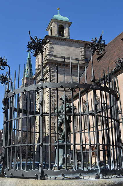 Nürnberg, Gänsemännleinbrunnen (Geese dwarf fountain)