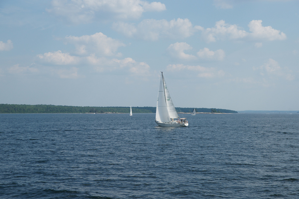 Sailing Boats On Georgian Bay