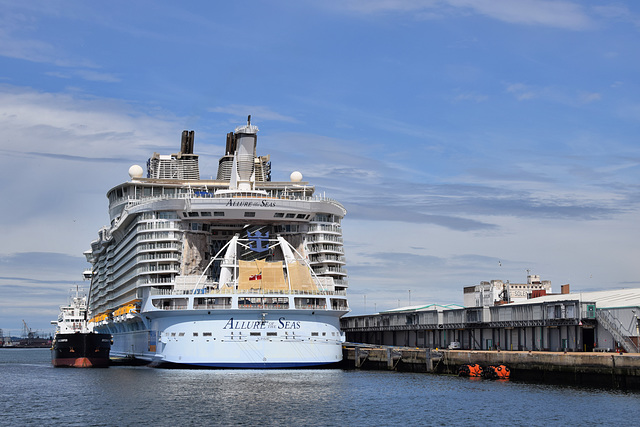 Allure of the Seas at Southampton - 13 July 2020