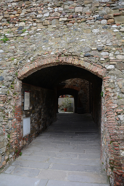 Italy, Entrance through the Tunnel to the Old Fortress of Anghiari