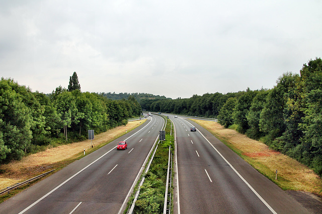 Blick auf die Autobahn A59 (Duisburg-Walsum) / 16.07.2017