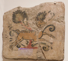 Ceiling Tile with Gazelle from Dura-Europos in the Metropolitan Museum of Art, June 2019