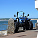 The new tractor to take the dinghy out to the main lifeboat