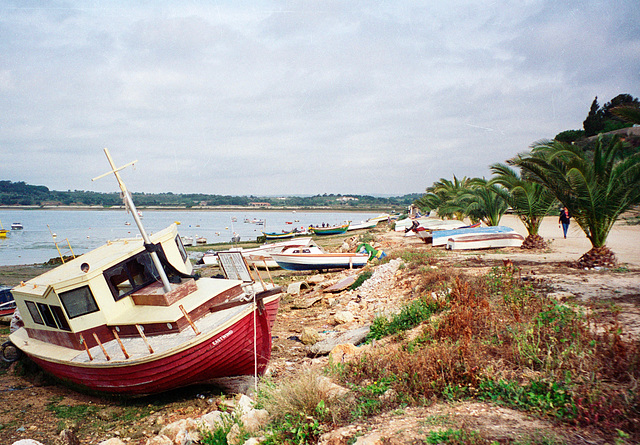 The harbour at Alvor (Scan from 1999)