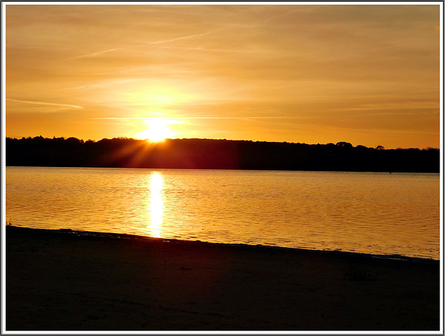 Coucher de soleil sur la Rance