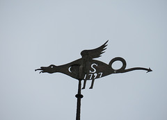 brookland church, kent  (2) c18 dragon wind vane of 1797