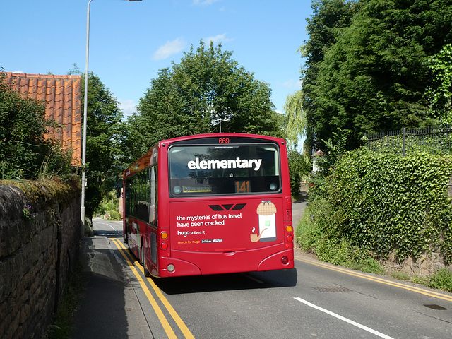 Trent Barton 669 (FH05 TTK) in Blidworth - 2 Jul 2019 (P1020911)