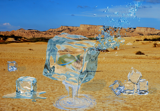 Hielo en el desierto