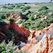 Erosion of rocks leading down to Praia de Joao de Arens (Scan from 1999)