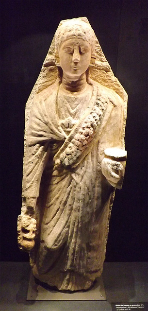 Statue of a Woman in Procession in the Louvre, June 2013