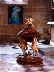 angeregtes Gespräch mit der Dame in blau.....  :)