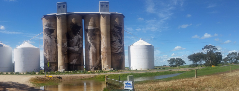 Brim silo art