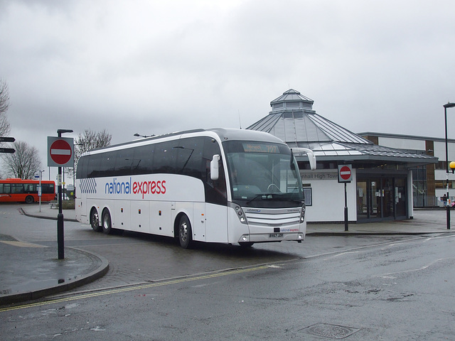 DSCF0919 Whippet Coaches (National Express contractor) NX30 (BV67 JZR) in Mildenhall - 8 Mar 2018