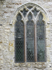 brookland church, kent  (76) c14 n.e. window