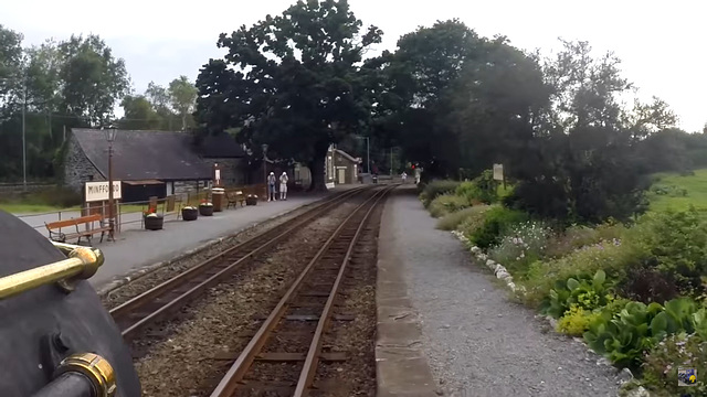 Ffestiniog Railway -approaching Minffordd Station