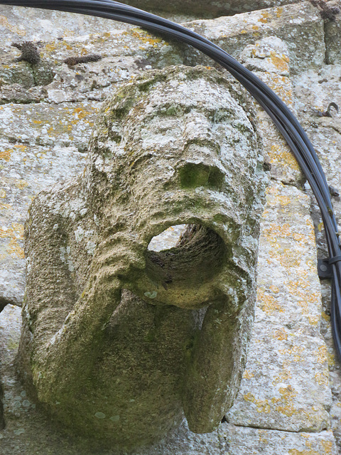 maxey church, hunts (3) c15 gargoyle