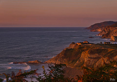 Vista desde Sopelana hacia el Este y en el PiP al Oeste