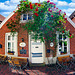 Bänke vor einem Gasthaus in Lingen - HBM