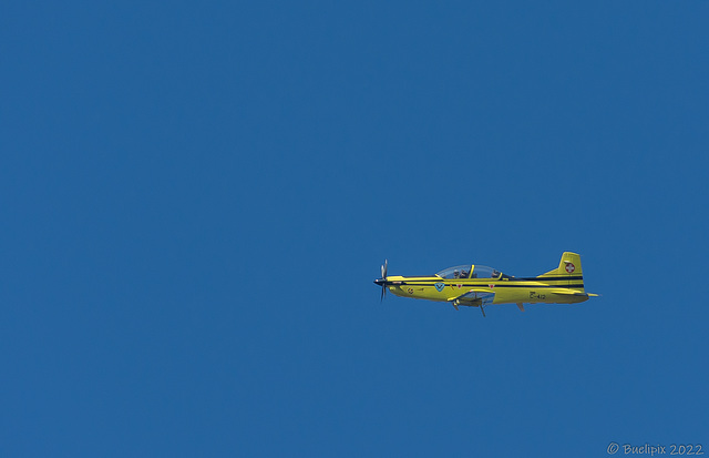 neulich über dem Verzascatal ... Pilatus PC-9/F Turbo Trainer - Kennung 'C-412'   (© Buelipix)