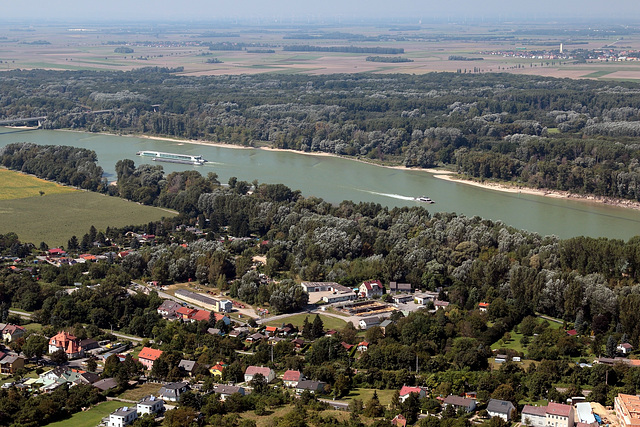 Ausblick vom Hundsheimer Berg über die Donau