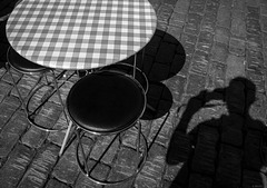 photographing chairs and  a table