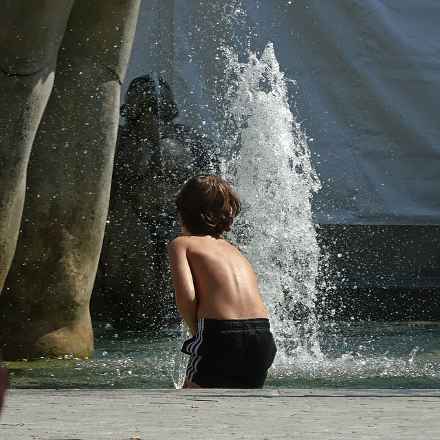 Am "Walser"brunnen - Landungsplatz