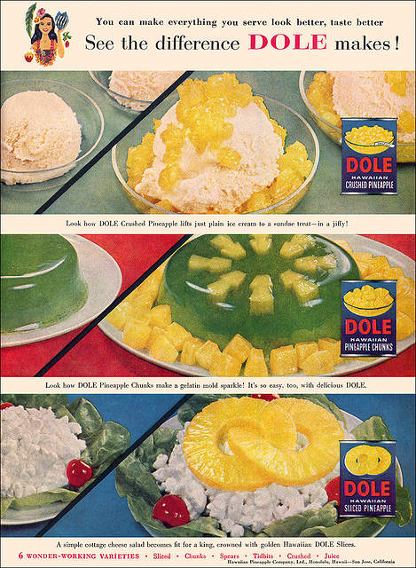 Dole Pineapple Ad, 1957