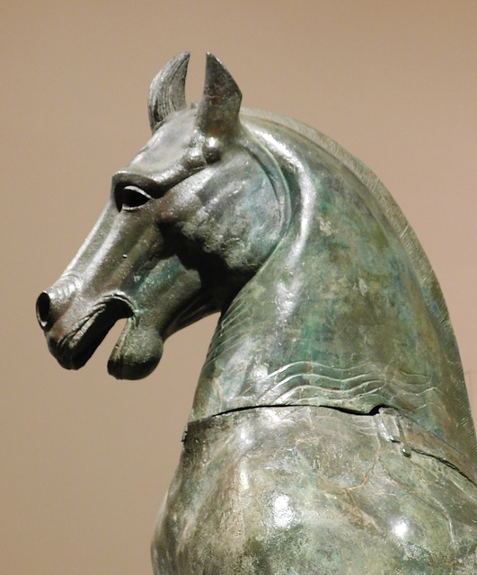 Detail of the Rearing Horse in the Metropolitan Museum of Art, June 2019