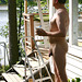 Nudist painter nude outdoor