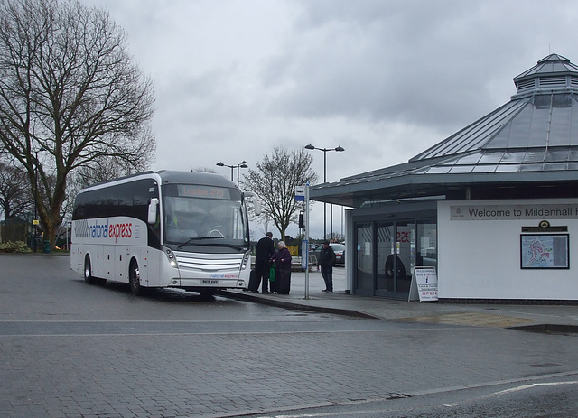 DSCF0906 Whippet Coaches (National Express contractor) NX08 (BK15 AHV) in Mildenhall - 8 Mar 2018