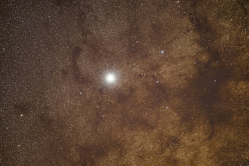 Jupiter In front of the Milky way