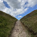 The track up to Cown Edge