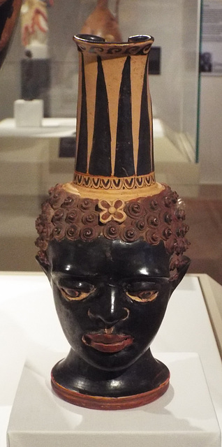 Terracotta Vase in the Form of a Black African's Head in the Metropolitan Museum of Art, December 2022