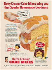 Betty Crocker Cake Mix Ad, 1953